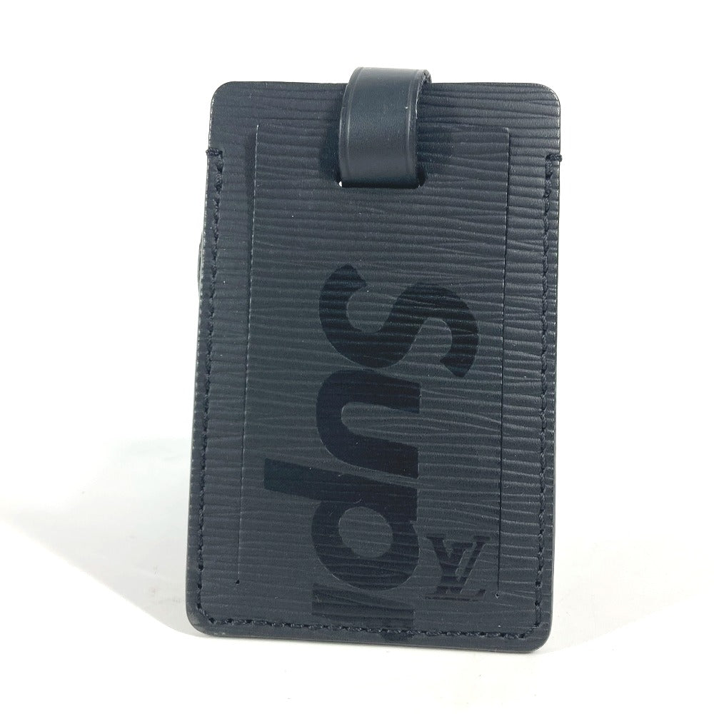 LOUIS VUITTON M67726 エピ シュプリーム supreme コラボ バッグチャーム キーホルダー ネームタグ エピレザー ユニセックス ノワール ブラック - brandshop-reference