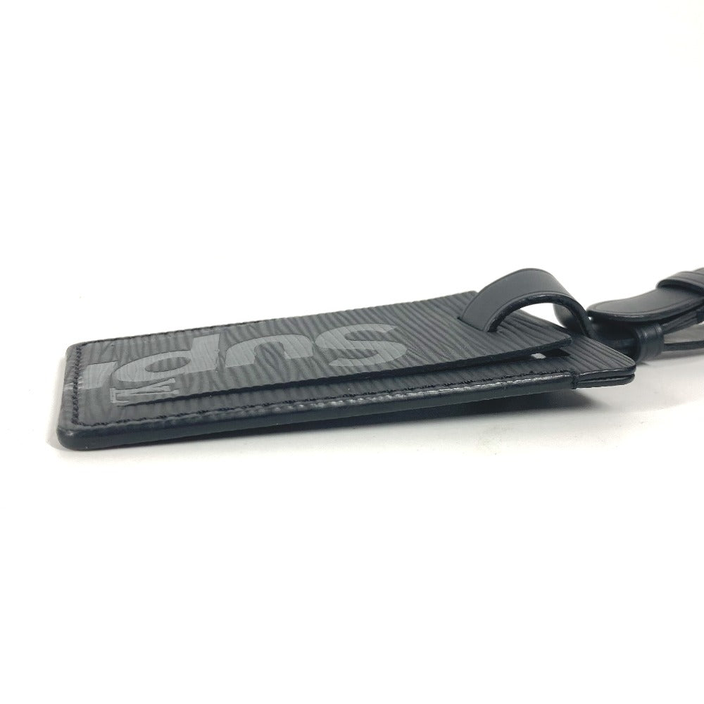 LOUIS VUITTON M67726 エピ シュプリーム supreme コラボ バッグチャーム キーホルダー ネームタグ エピレザー ユニセックス ノワール ブラック - brandshop-reference