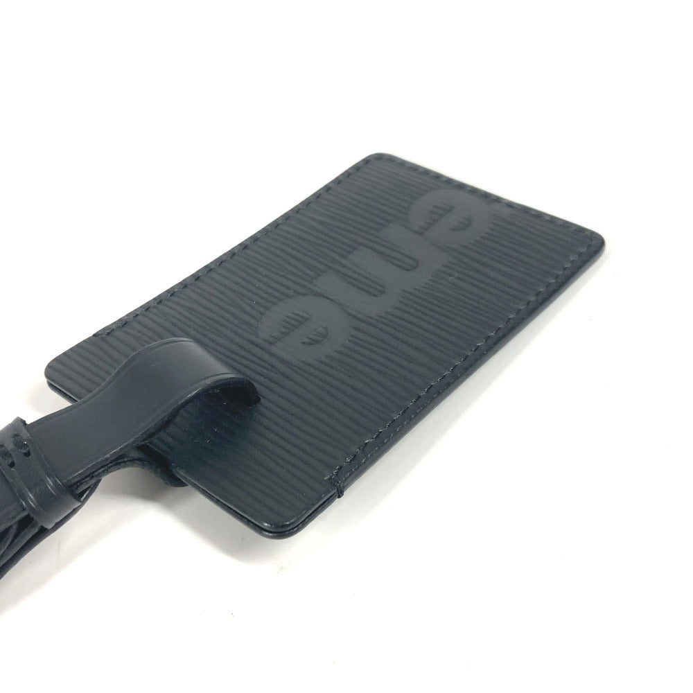 LOUIS VUITTON M67726 エピ シュプリーム supreme コラボ バッグチャーム キーホルダー ネームタグ エピレザー ユニセックス ノワール ブラック - brandshop-reference