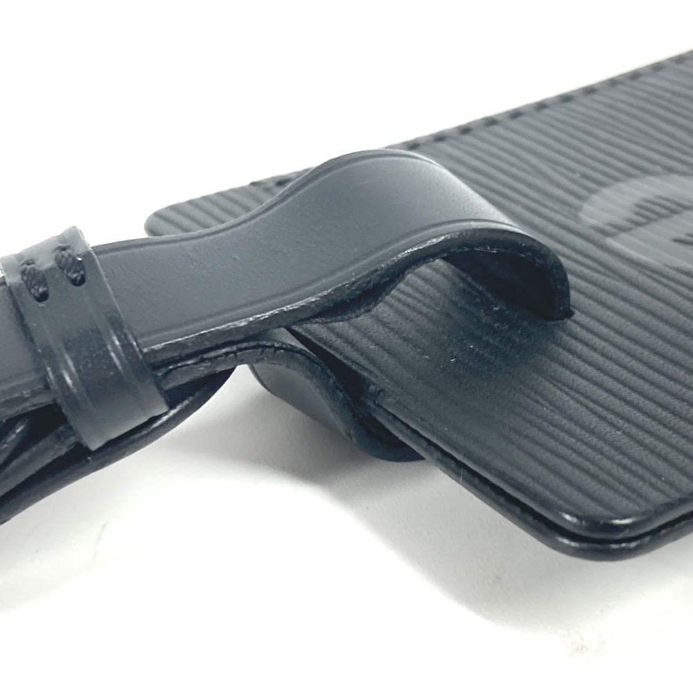 LOUIS VUITTON M67726 エピ シュプリーム supreme コラボ バッグチャーム キーホルダー ネームタグ エピレザー ユニセックス ノワール ブラック - brandshop-reference