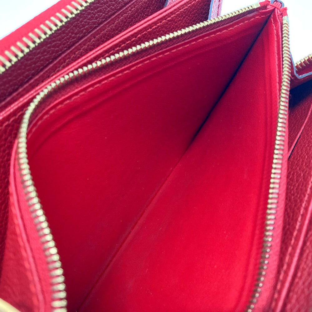 LOUIS VUITTON M61865 モノグラムアンプラント ジッピーウォレット 財布 長財布 モノグラムアンプラントレザー ユニセックス スリーズ レッド