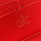 LOUIS VUITTON M61865 モノグラムアンプラント ジッピーウォレット 財布 長財布 モノグラムアンプラントレザー ユニセックス スリーズ レッド