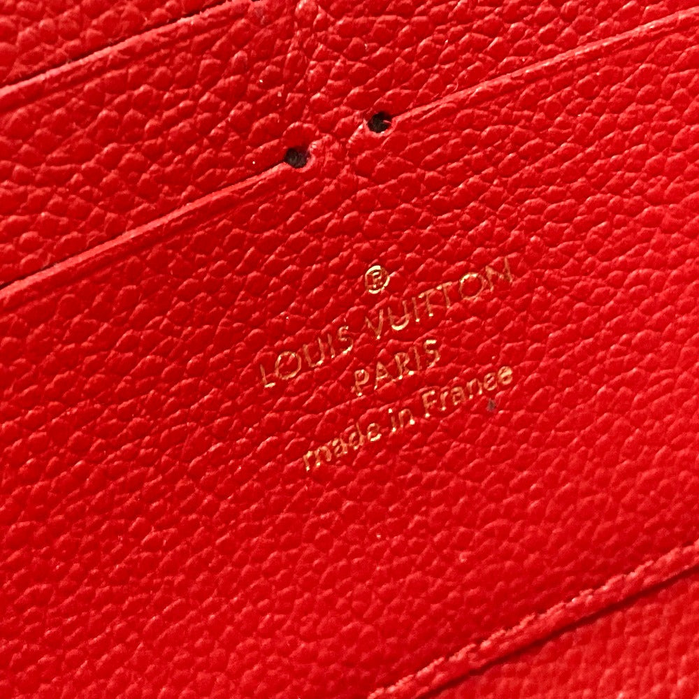 LOUIS VUITTON M61865 モノグラムアンプラント ジッピーウォレット 財布 長財布 モノグラムアンプラントレザー ユニセックス スリーズ レッド