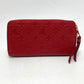 LOUIS VUITTON M61865 モノグラムアンプラント ジッピーウォレット 財布 長財布 モノグラムアンプラントレザー ユニセックス スリーズ レッド