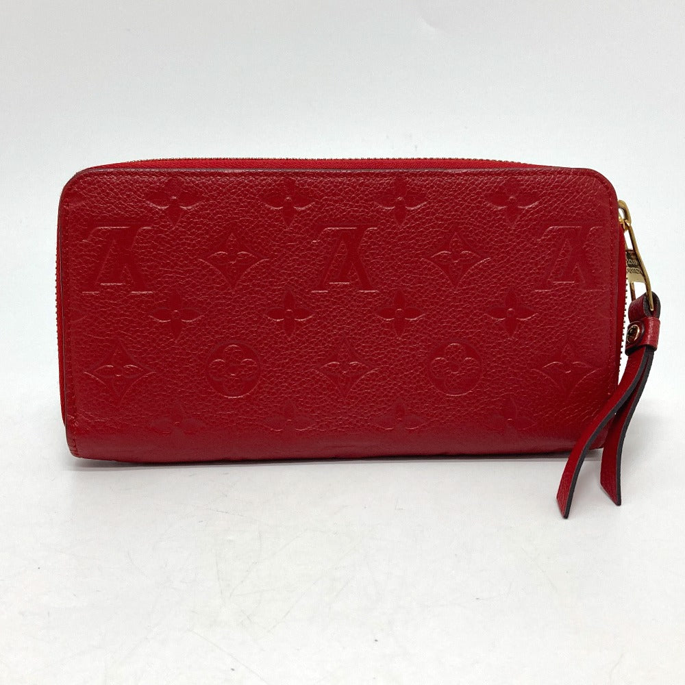 LOUIS VUITTON M61865 モノグラムアンプラント ジッピーウォレット 財布 長財布 モノグラムアンプラントレザー ユニセックス スリーズ レッド