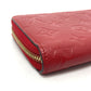 LOUIS VUITTON M61865 モノグラムアンプラント ジッピーウォレット 財布 長財布 モノグラムアンプラントレザー ユニセックス スリーズ レッド