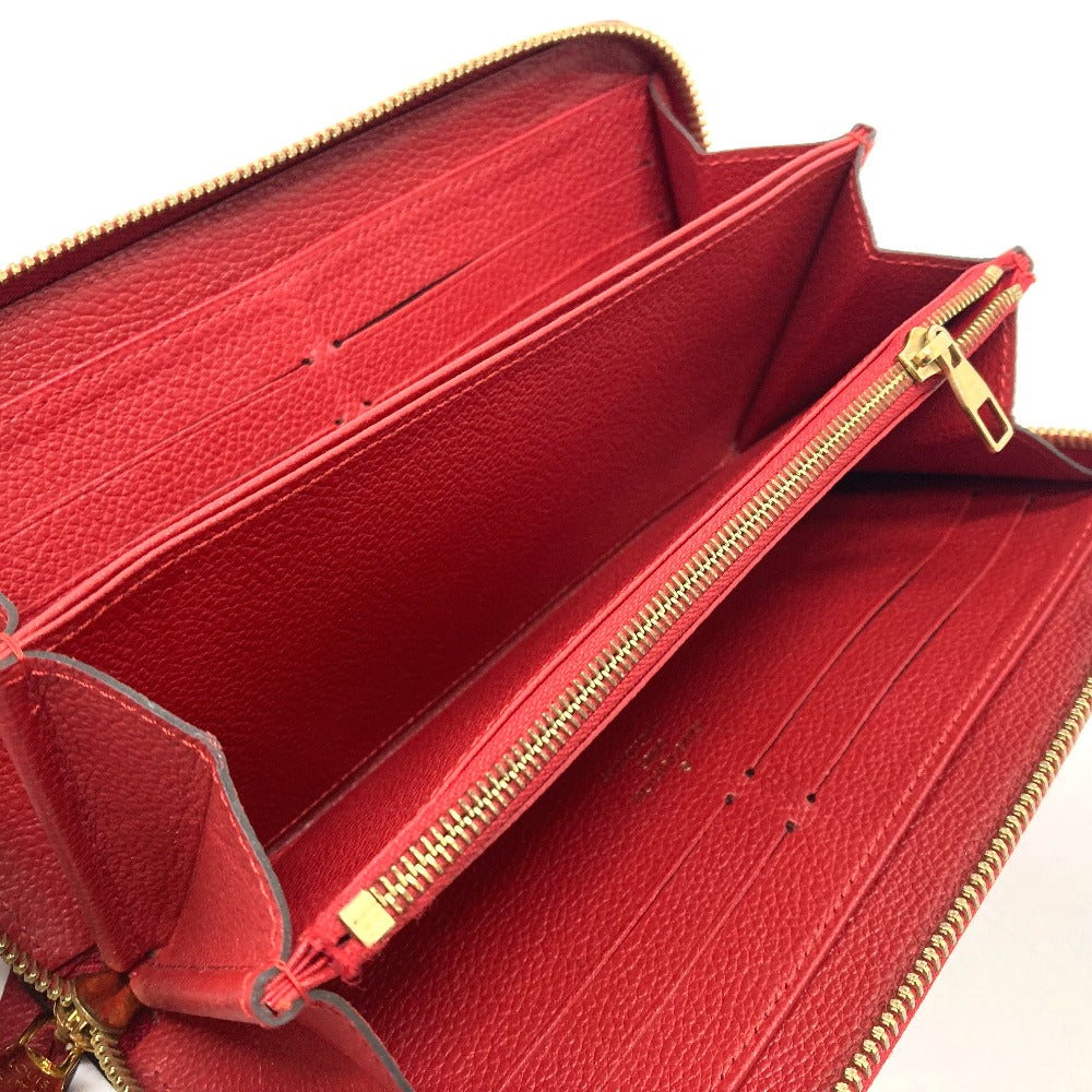 LOUIS VUITTON M61865 モノグラムアンプラント ジッピーウォレット 財布 長財布 モノグラムアンプラントレザー ユニセックス スリーズ レッド