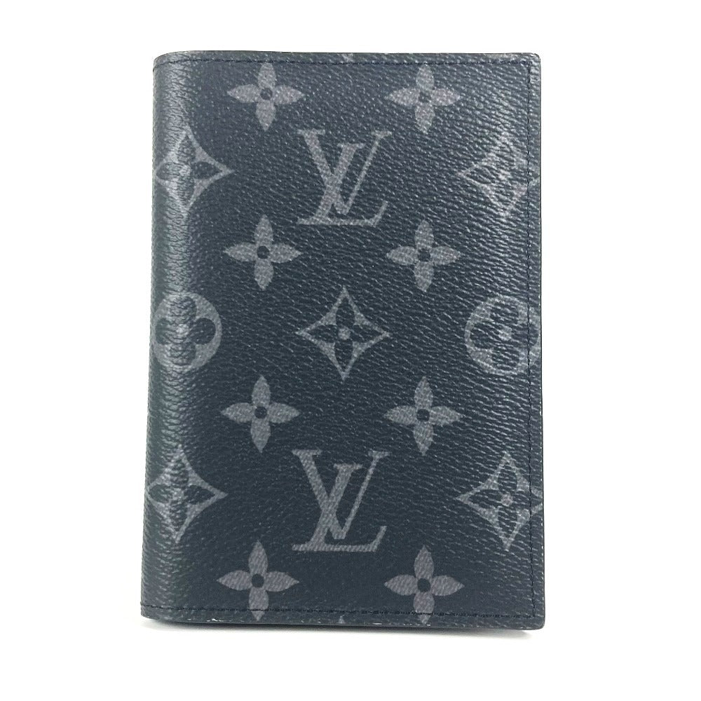 LOUIS VUITTON M64501 モノグラムエクリプス パスポートカバー クーヴェルテュール・パスポール NM パスポートケース モノグラムエクリプスキャンバス ユニセックス ブラック - brandshop-reference