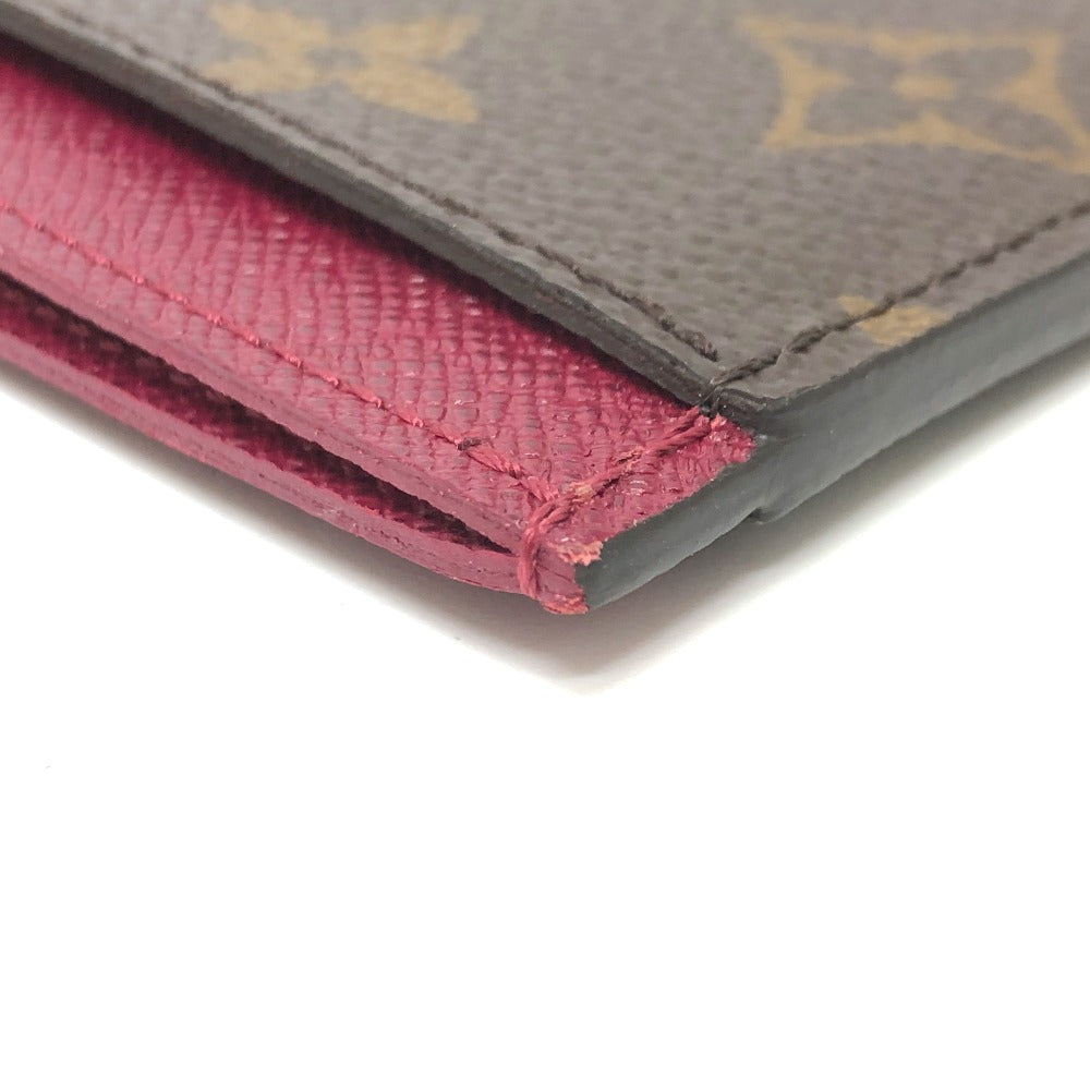 LOUIS VUITTON M60703 モノグラム ポルト カルト・サーンプル パスケース IDカードケース カードケース モノグラムキャンバス レディース フーシャ ブラウン