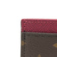 LOUIS VUITTON M60703 モノグラム ポルト カルト・サーンプル パスケース IDカードケース カードケース モノグラムキャンバス レディース フーシャ ブラウン