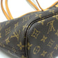 LOUIS VUITTON M41245 Never full PM Bag with pouch Tote Bag MonogramCanvas Brown Used