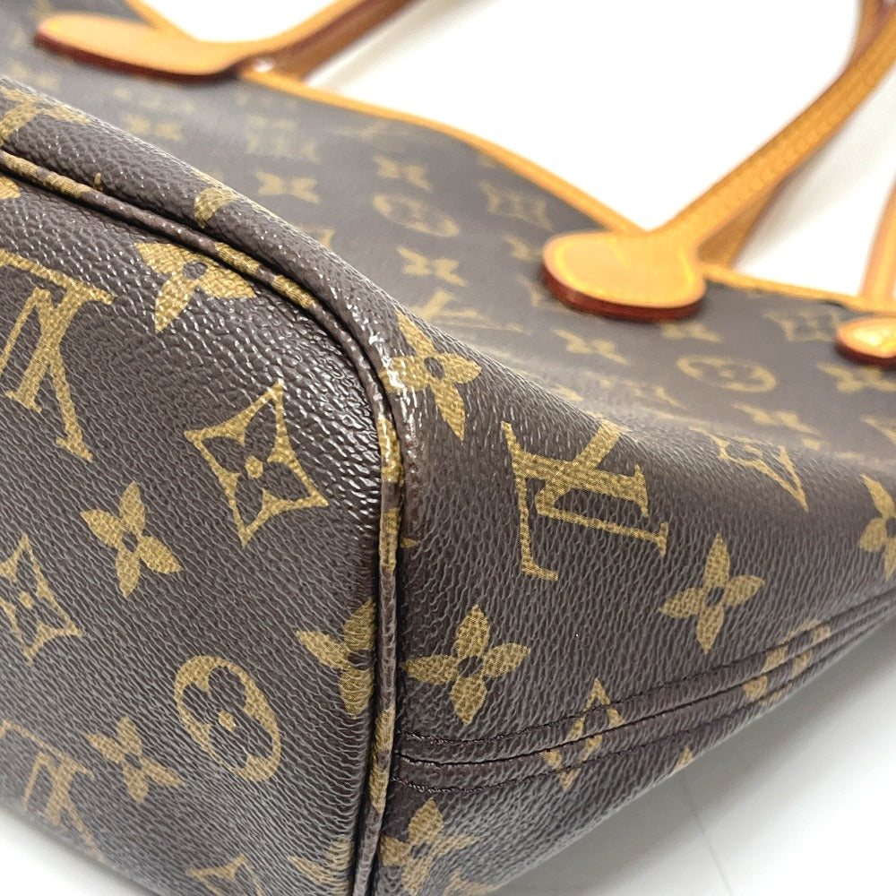 LOUIS VUITTON M41245 Never full PM Bag with pouch Tote Bag MonogramCanvas Brown Used