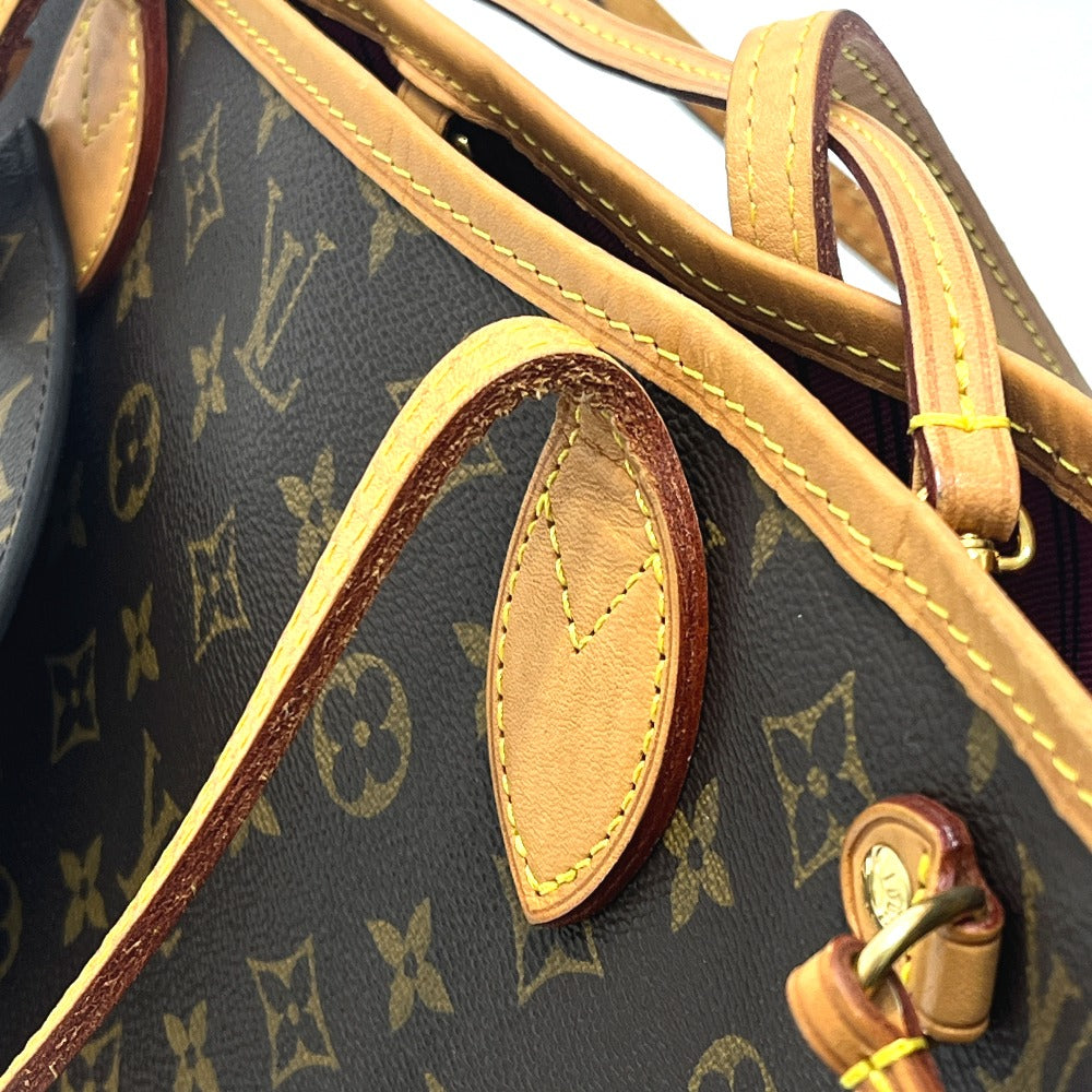 LOUIS VUITTON M41245 Never full PM Bag with pouch Tote Bag MonogramCanvas Brown Used
