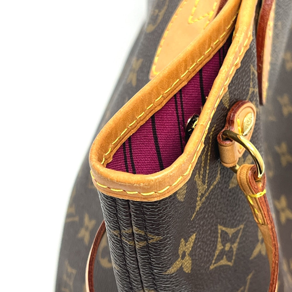 LOUIS VUITTON M41245 Never full PM Bag with pouch Tote Bag MonogramCanvas Brown Used