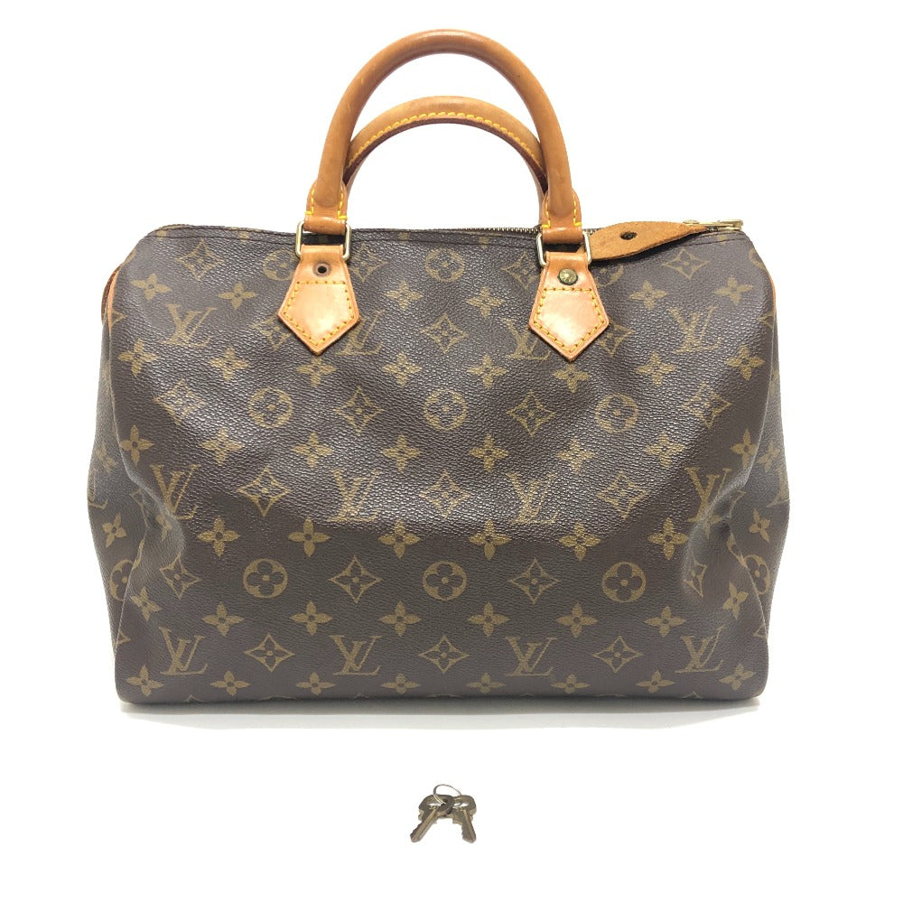 LOUIS VUITTON M41108 Speedy30 Bag Mini Duffle Bag Hand Bag MonogramCanvas Brown Used
