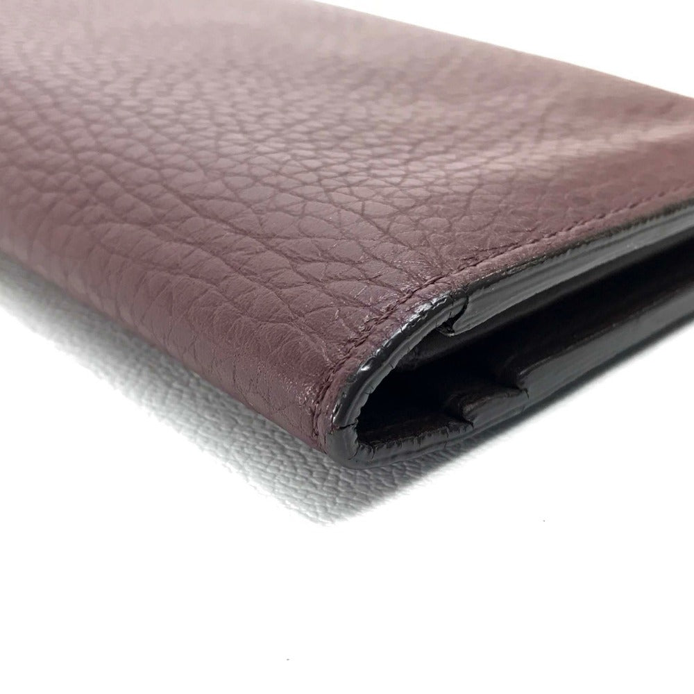 LOUIS VUITTON Portefeuille Brazza Bi-fold Long Wallet in Taurillon Leather, Men's, Bordeaux