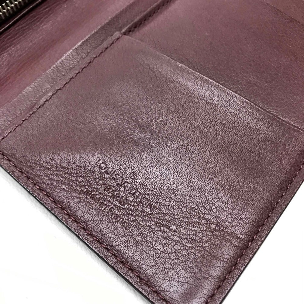 LOUIS VUITTON Portefeuille Brazza Bi-fold Long Wallet in Taurillon Leather, Men's, Bordeaux
