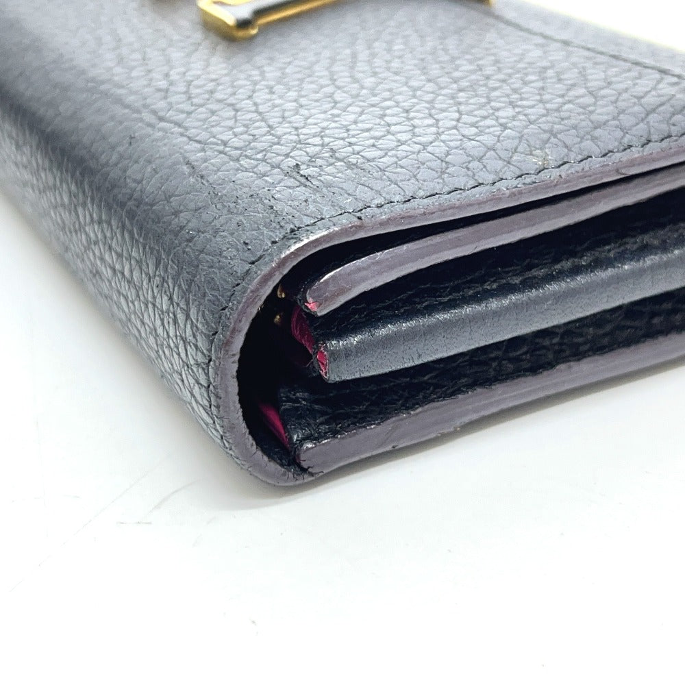 LOUIS VUITTON M61248 ポルトフォイユ・カプシーヌ 財布 ウォレット 長財布 トリヨンクレマンス レディース ノワール ブラック