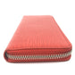 LOUIS VUITTON M60913 Epi Portefeuille Clemence Round Zip Long Wallet in Epi Leather, Women's, Red, Coquelicot