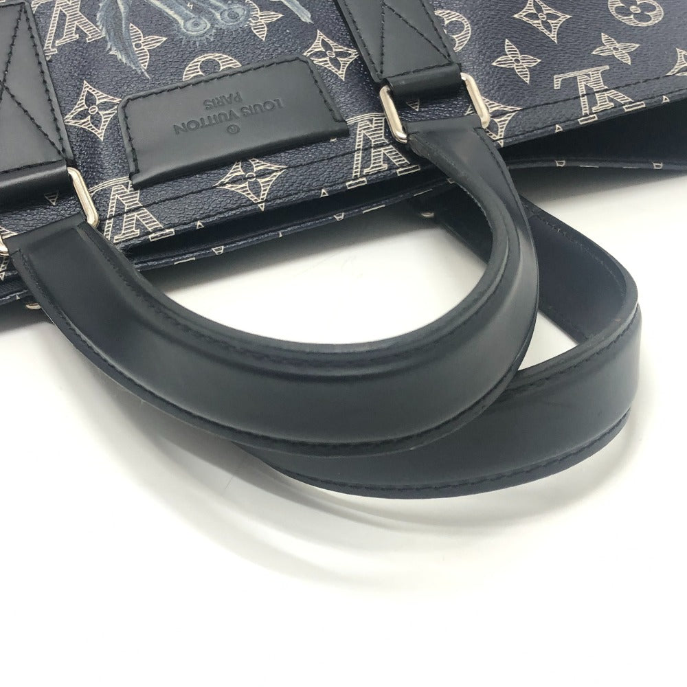 LOUIS VUITTON M54127 Monogram Savannah Jake and Dinos Chapman 2WAY Tote Bag Monogram Savannah Canvas Navy Used