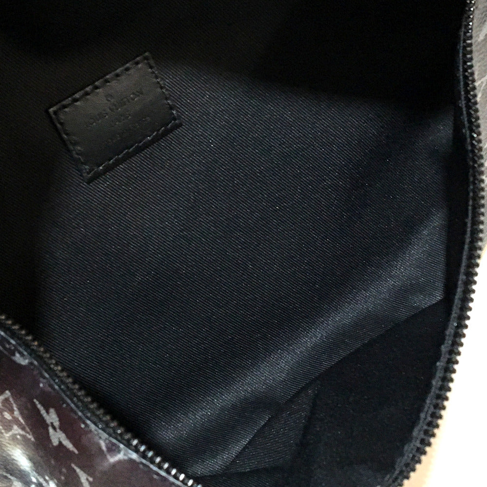 LOUIS VUITTON M44444 Monogram Galaxy Discovery Bum Bag, Waist Bag, Body Bag, Monogram Galaxy Canvas, Men's, Silver and Black