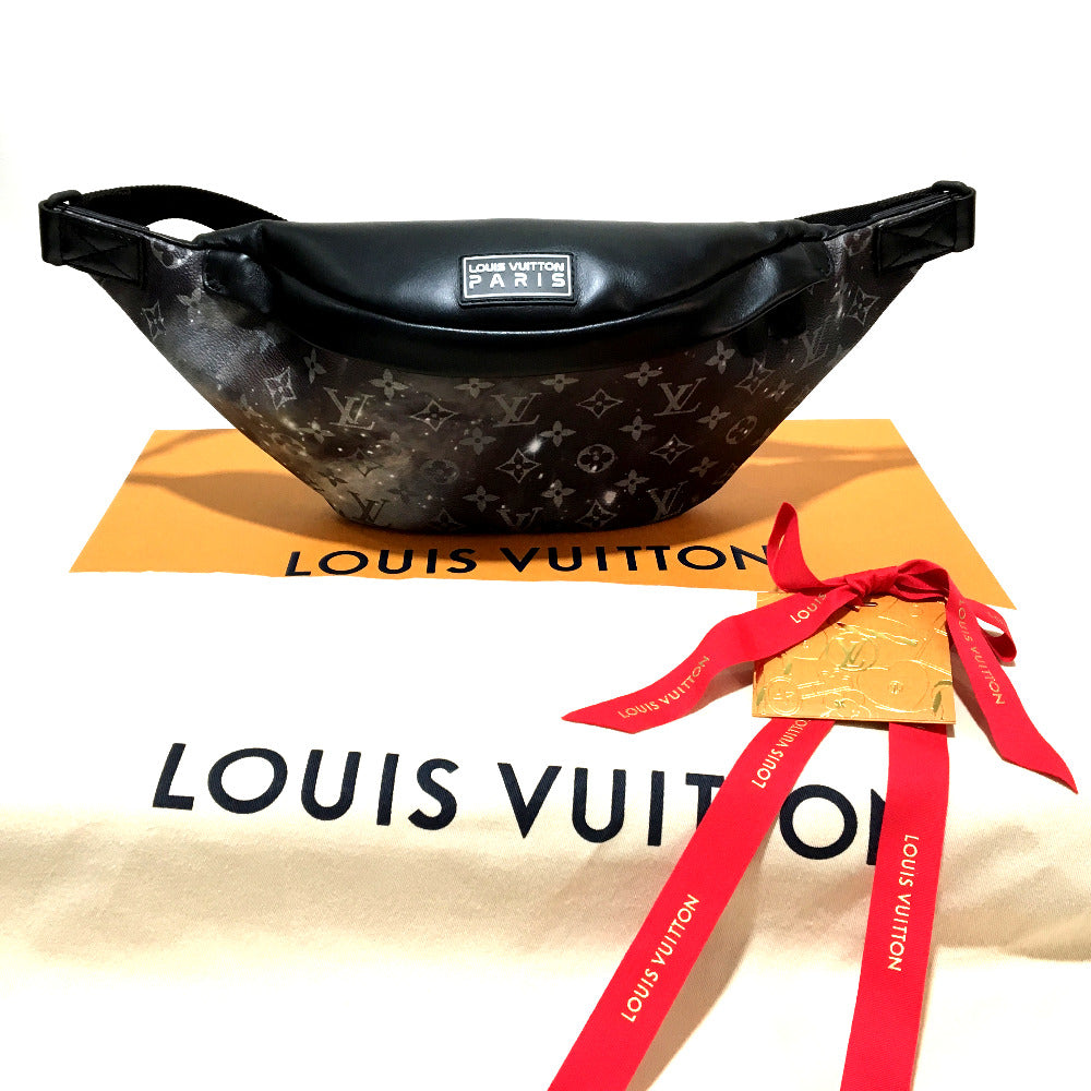LOUIS VUITTON M44444 Monogram Galaxy Discovery Bum Bag, Waist Bag, Body Bag, Monogram Galaxy Canvas, Men's, Silver and Black