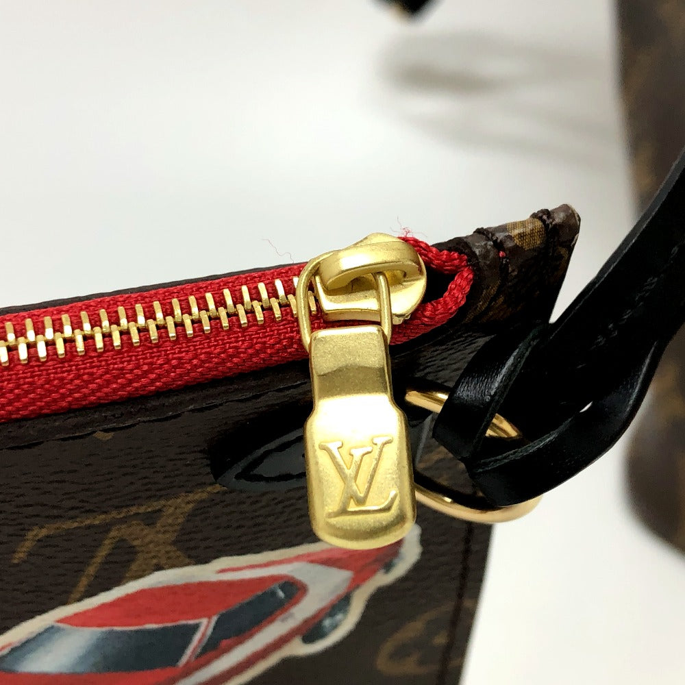 LOUIS VUITTON M42844 ワールドツアー ネヴァーフルMM ポーチ付き カバン トートバッグ バッグ ハンドバック トートバッグ モノグラムマカサーキャンバス レディース ブラウン - brandshop-reference