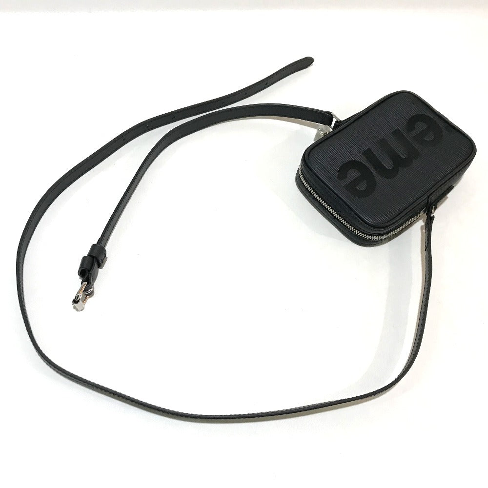 LOUIS VUITTON M54789 Pochette Danube PPM Bag, 2017 Autumn/Winter Supreme Shoulder Bag, Epi Leather, Men's, Noir Black