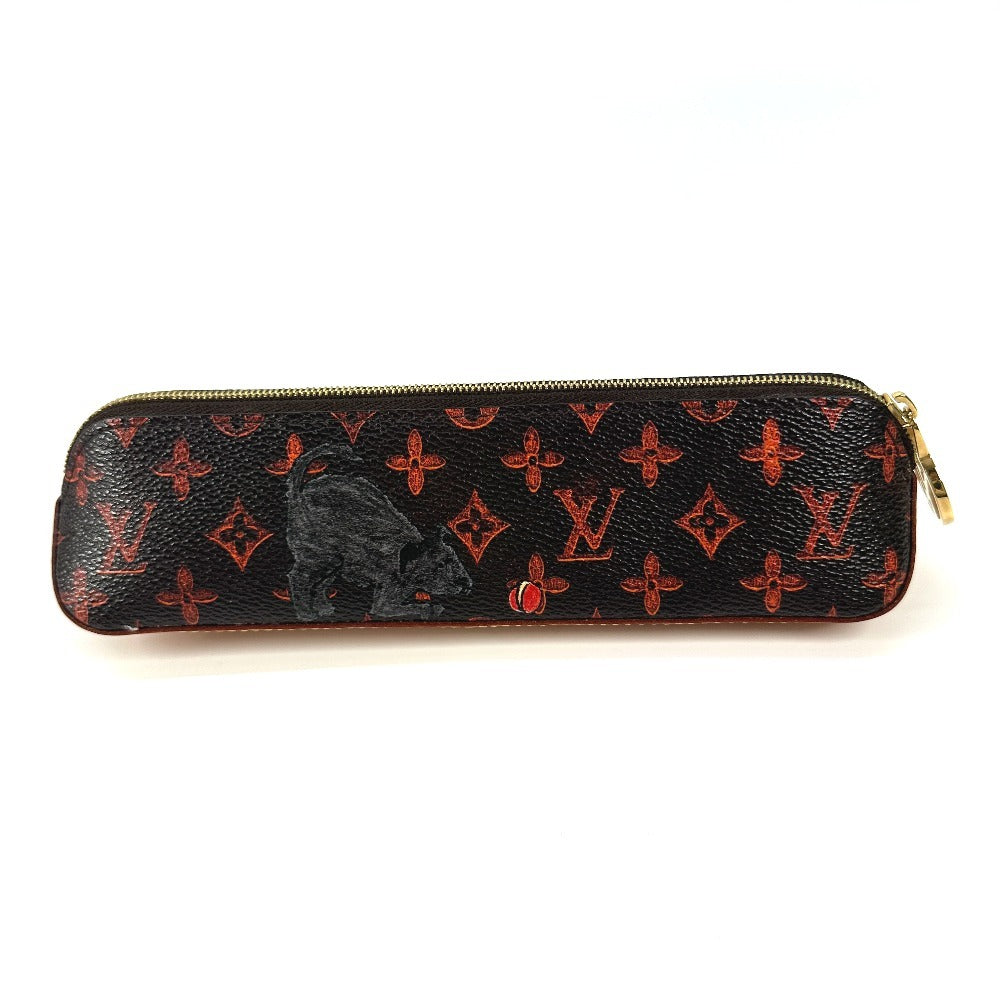 LOUIS VUITTON GI0357 モノグラムキャットグラム 猫 トゥルース・エリザベット 筆箱 ステーショナリー ペンケース モノグラムキャンバス レディース ブラウン - brandshop-reference