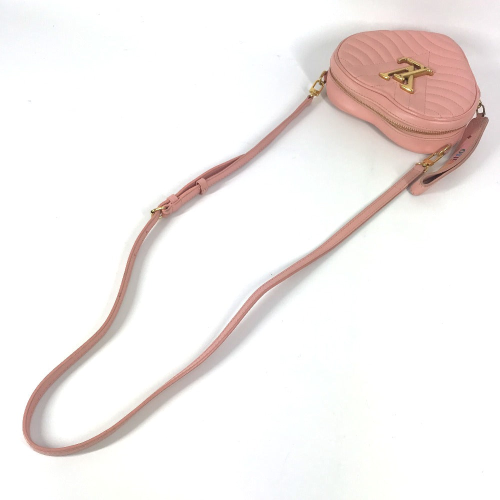 LOUIS VUITTON M53769 ニューウェーブ ハート LVロゴ 2WAYバッグ 斜め掛け カバン クラッチバッグ ポシェット ショルダーバッグ レザー レディース ピンク - brandshop-reference