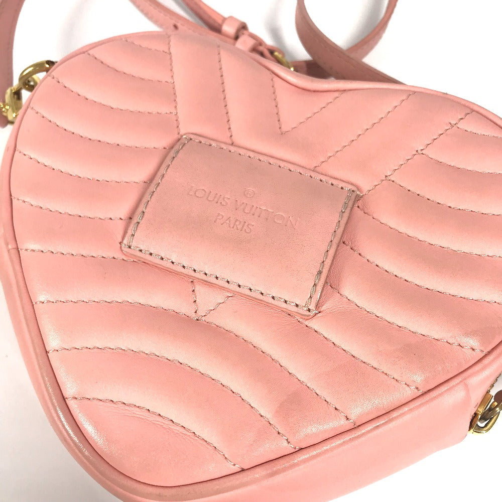 LOUIS VUITTON M53769 ニューウェーブ ハート LVロゴ 2WAYバッグ 斜め掛け カバン クラッチバッグ ポシェット ショルダーバッグ レザー レディース ピンク - brandshop-reference