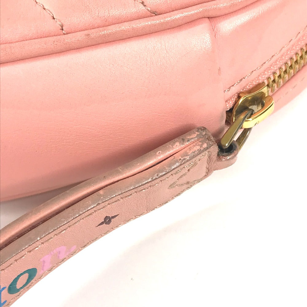 LOUIS VUITTON M53769 ニューウェーブ ハート LVロゴ 2WAYバッグ 斜め掛け カバン クラッチバッグ ポシェット ショルダーバッグ レザー レディース ピンク - brandshop-reference