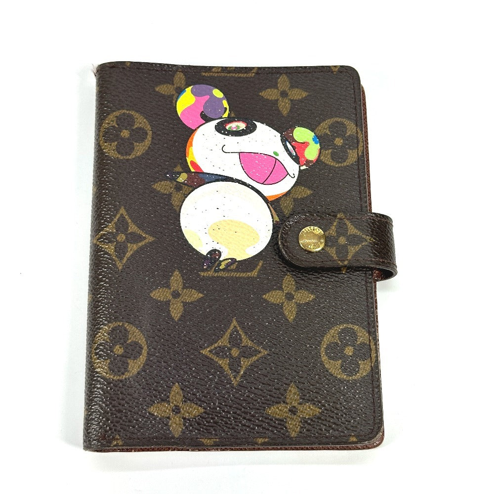 LOUIS VUITTON R20011 モノグラムパンダ 村上隆 アジェンダPM システム手帳 ステーショナリー 手帳カバー モノグラムキャンバス レディース ブラウン - brandshop-reference