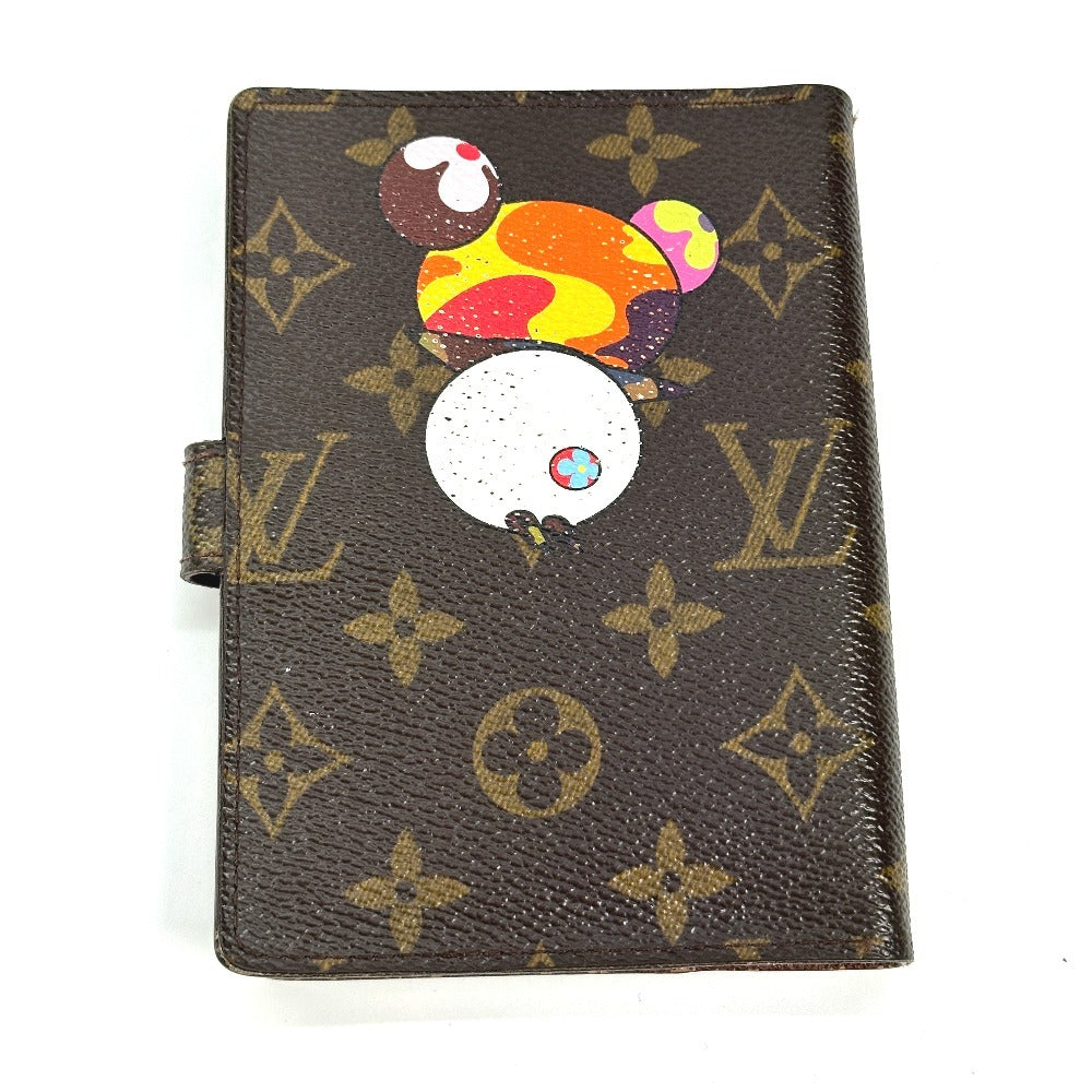 LOUIS VUITTON R20011 モノグラムパンダ 村上隆 アジェンダPM システム手帳 ステーショナリー 手帳カバー モノグラムキャンバス レディース ブラウン - brandshop-reference