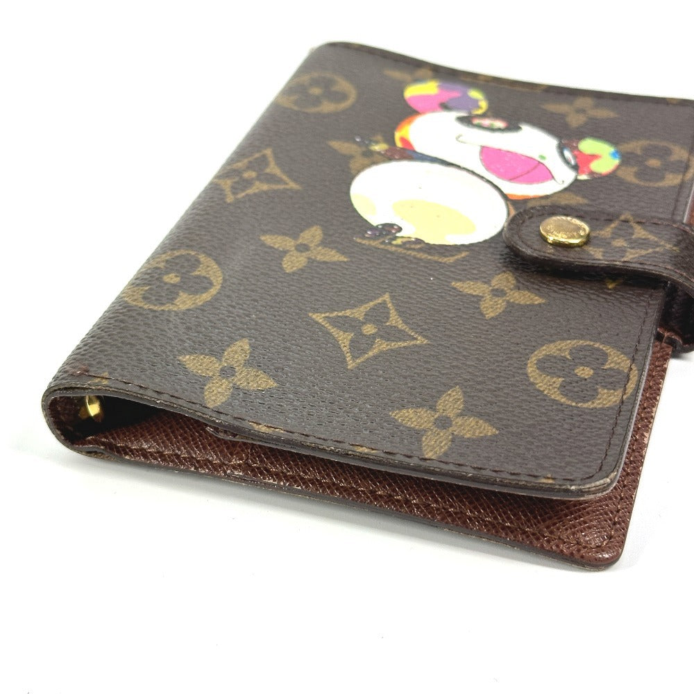LOUIS VUITTON R20011 モノグラムパンダ 村上隆 アジェンダPM システム手帳 ステーショナリー 手帳カバー モノグラムキャンバス レディース ブラウン - brandshop-reference