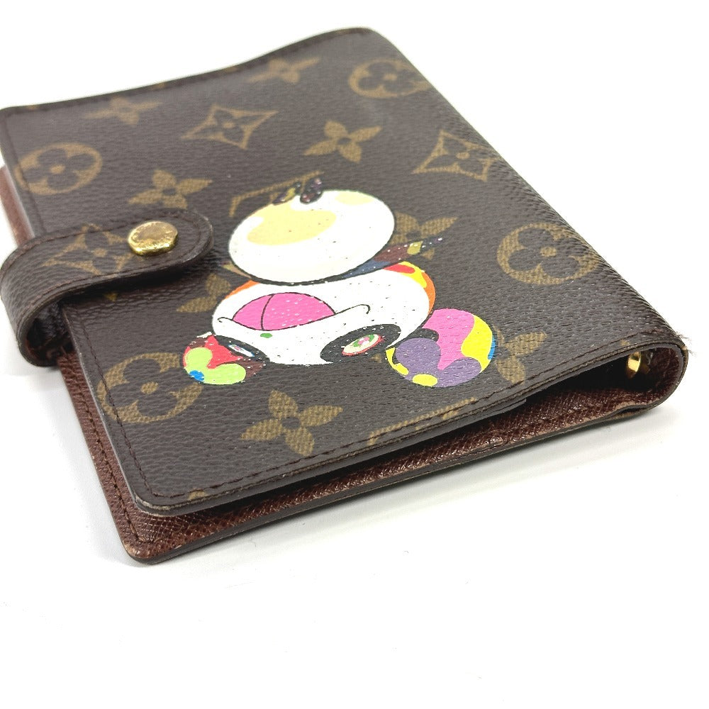 LOUIS VUITTON R20011 モノグラムパンダ 村上隆 アジェンダPM システム手帳 ステーショナリー 手帳カバー モノグラムキャンバス レディース ブラウン - brandshop-reference