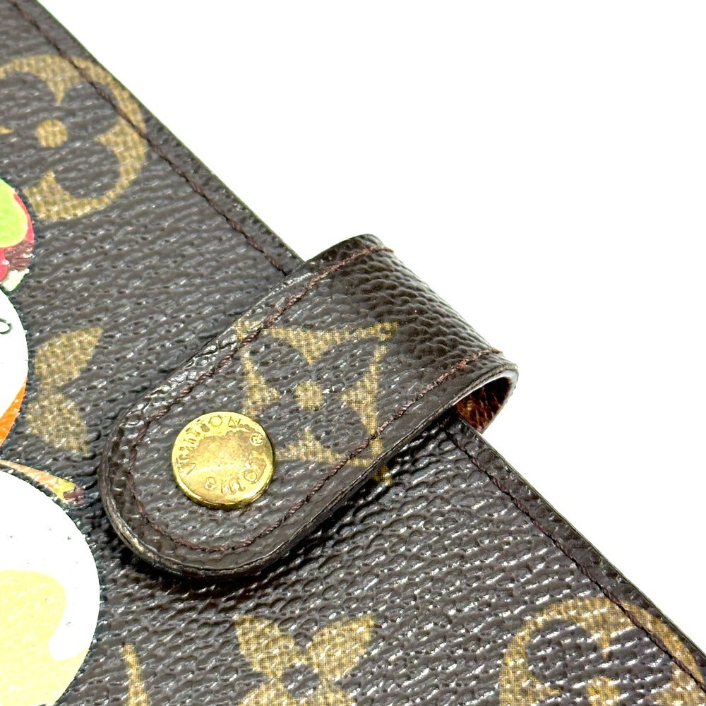 LOUIS VUITTON R20011 モノグラムパンダ 村上隆 アジェンダPM システム手帳 ステーショナリー 手帳カバー モノグラムキャンバス レディース ブラウン - brandshop-reference