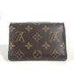 LOUIS VUITTON M62578 Monogram Portefeuille Flower Compact Compact wallet Trifold wallet MonogramCanvas Brown/Black Used