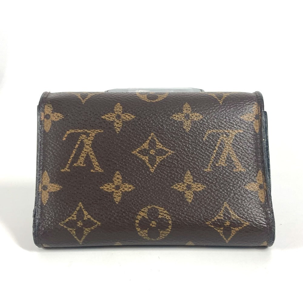 LOUIS VUITTON M62578 Monogram Portefeuille Flower Compact Compact wallet Trifold wallet MonogramCanvas Brown/Black Used