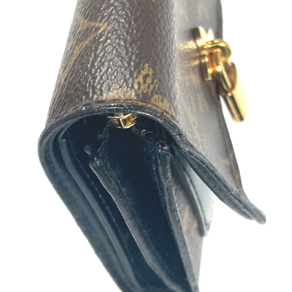 LOUIS VUITTON M62578 Monogram Portefeuille Flower Compact Compact wallet Trifold wallet MonogramCanvas Brown/Black Used