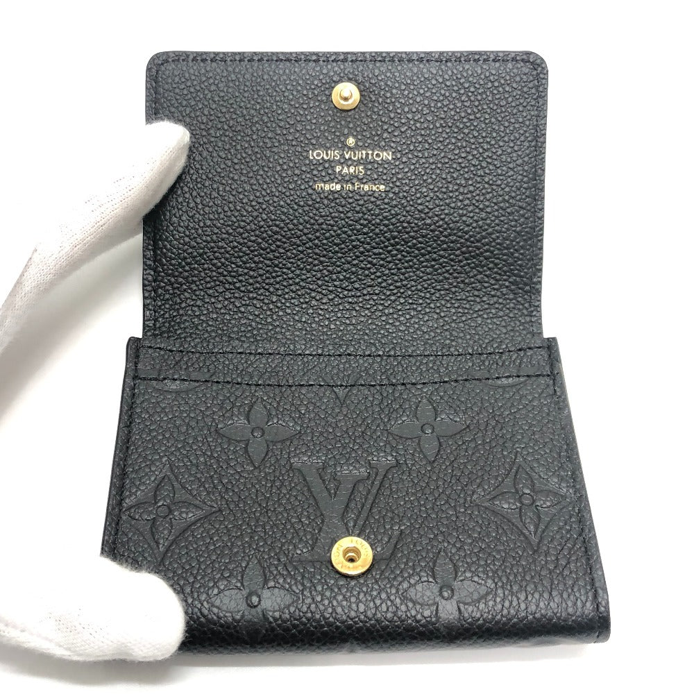 LOUIS VUITTON M58456 アンヴェロップ･カルト ドゥ ヴィジット 小物 名刺入れ カードケース モノグラムアンプラントレザー レディース ブラック