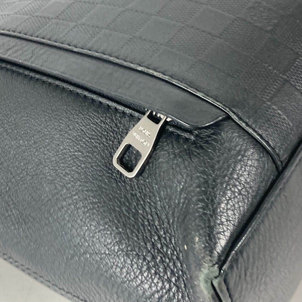 LOUIS VUITTON N41493 ダミエアンフィニ カバヴォワヤージュ ショルダーバッグ 肩掛け トートバッグ ダミエアンフィニレザー メンズ オニキス ブラック