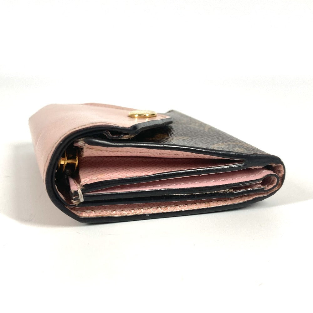 LOUIS VUITTON M62933 モノグラム ポルトフォイユゾエ コンパクトウォレット 財布 3つ折り財布 モノグラムキャンバス レディース ブラウン - brandshop-reference