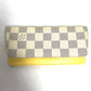 LOUIS VUITTON GI0388 ダミエアズール エテュイ リュネット ウディ メガネ サングラスケース ポーチ 眼鏡ケース ダミエアズールキャンバス メンズ イエロー