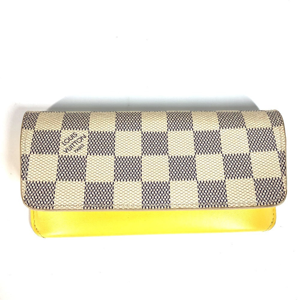 LOUIS VUITTON GI0388 ダミエアズール エテュイ リュネット ウディ ポーチ 眼鏡 アイウェア サングラス メガネケース ダミエアズールキャンバス レディース ホワイト - brandshop-reference
