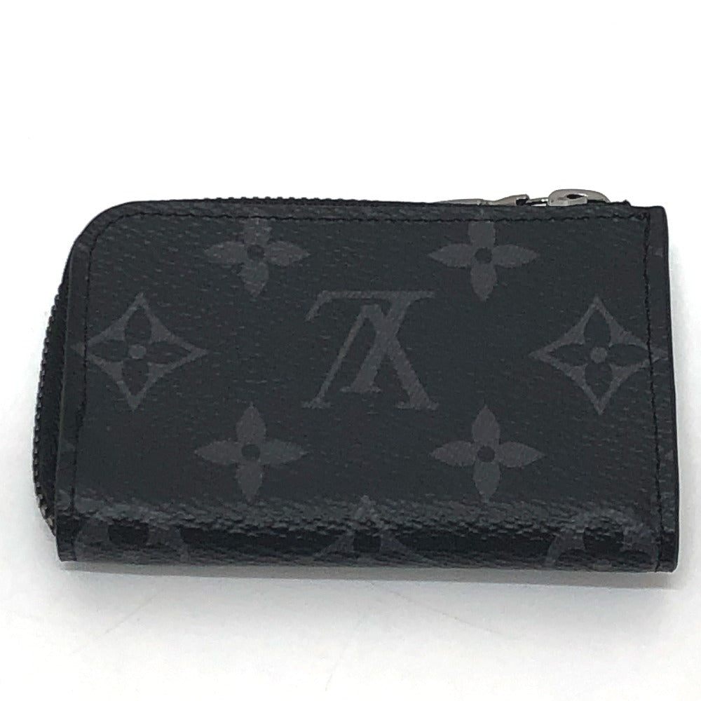 LOUIS VUITTON M63536 ポルトモネジュール L字ファスナー 小銭入れ コンパクトウォレット コインケース モノグラムエクリプスキャンバス メンズ ブラック