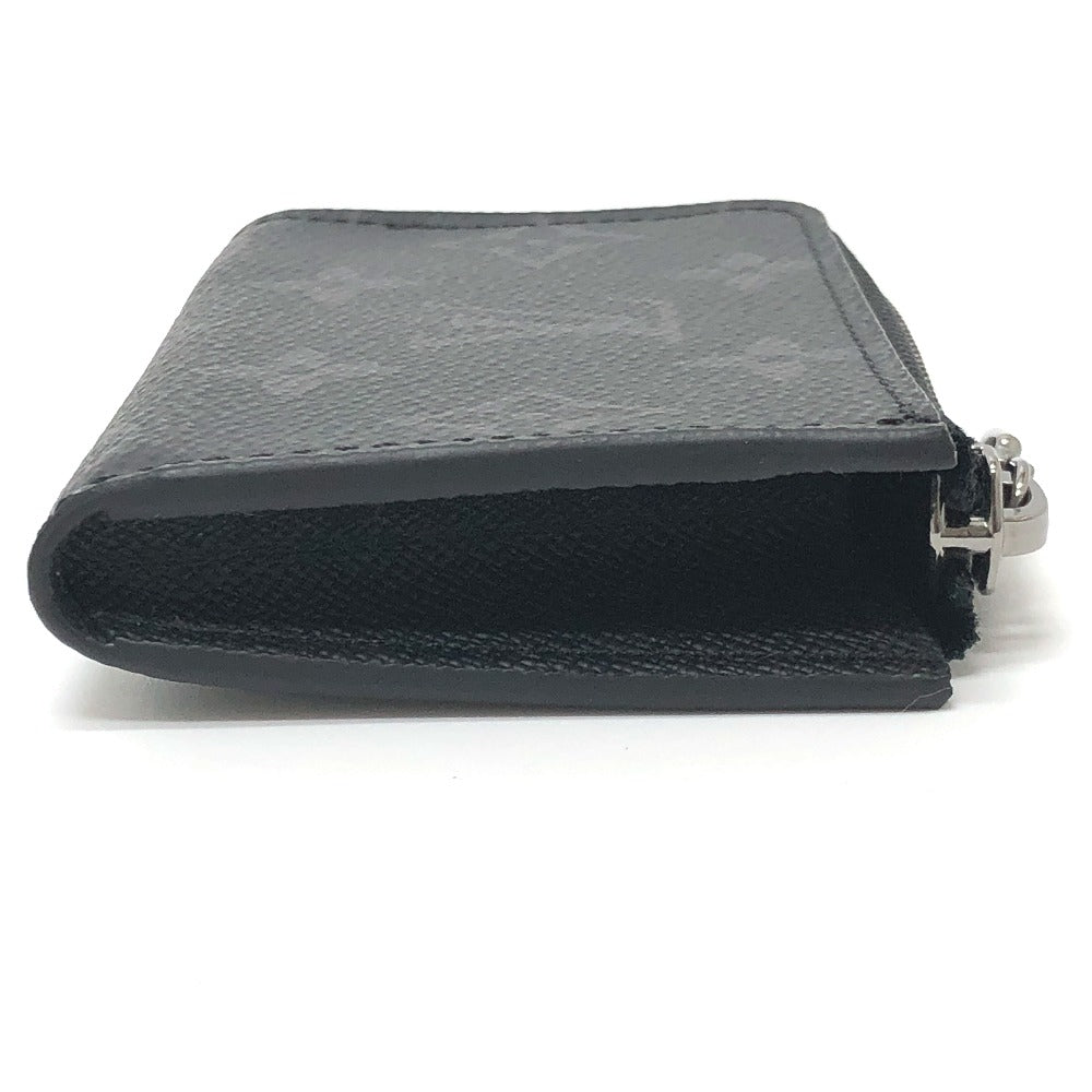 LOUIS VUITTON M63536 ポルトモネジュール L字ファスナー 小銭入れ コンパクトウォレット コインケース モノグラムエクリプスキャンバス メンズ ブラック