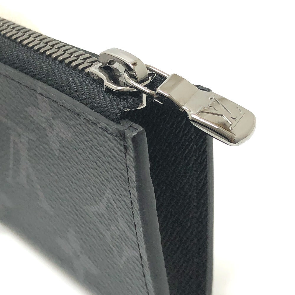 LOUIS VUITTON M63536 ポルトモネジュール L字ファスナー 小銭入れ コンパクトウォレット コインケース モノグラムエクリプスキャンバス メンズ ブラック