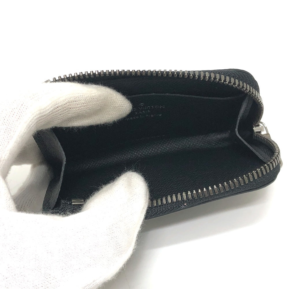 LOUIS VUITTON M63536 ポルトモネジュール L字ファスナー 小銭入れ コンパクトウォレット コインケース モノグラムエクリプスキャンバス メンズ ブラック