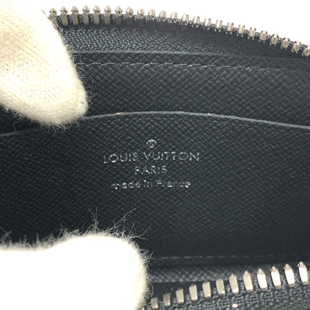 LOUIS VUITTON M63536 ポルトモネジュール L字ファスナー 小銭入れ コンパクトウォレット コインケース モノグラムエクリプスキャンバス メンズ ブラック
